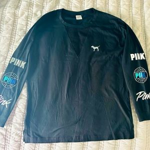 Victoria Secret PINK Brand long sleeve black shirt